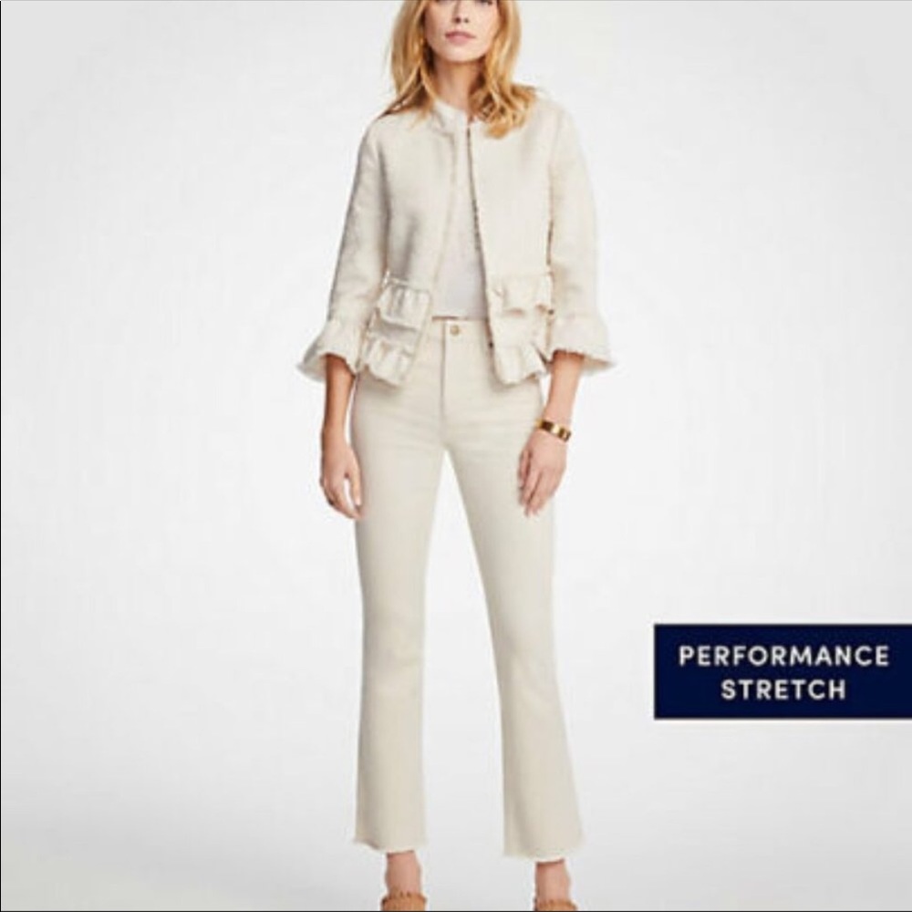 Ann Taylor Crop Flare Jeans
